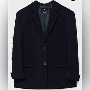 Stradivarius Oversized Black Blazer